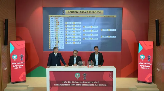 قرعة كأس العرش للموسم الرياضي 2023-2024