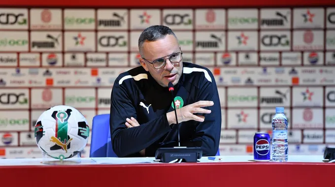 فرحة المدرب وهبي بعد انتصار المغرب على كينيا