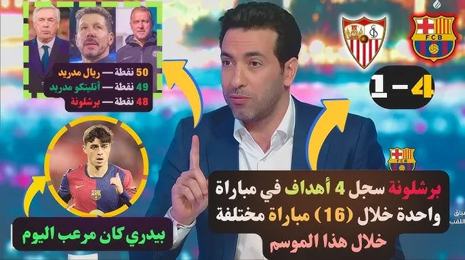 تحليل خسارة برشلونة أمام إشبيلية 1-4