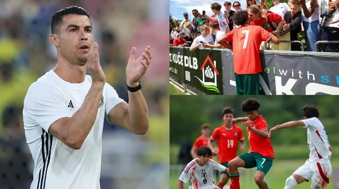 كريستيانو جونيور يسجل ظهوره الأول مع البرتغال