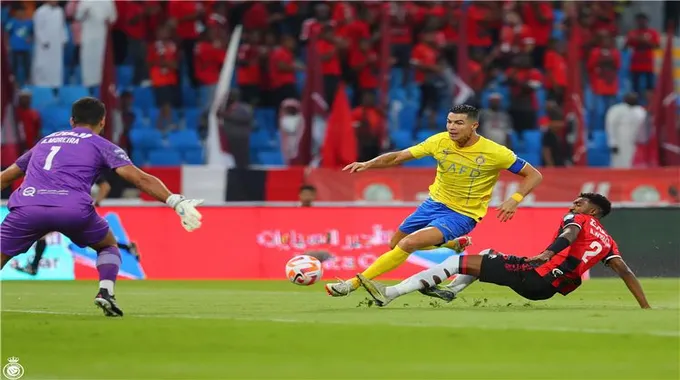 مباراة النصر والرائد في الدوري السعودي