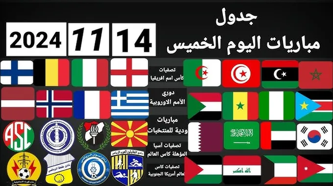 مباريات اليوم في تصفيات كأس العالم