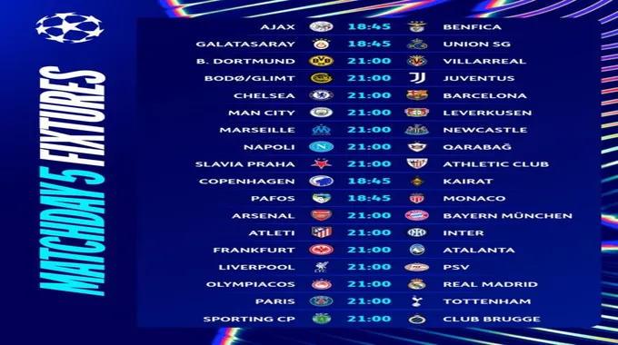 مباريات اليوم في دوري أبطال أوروبا وآسيا